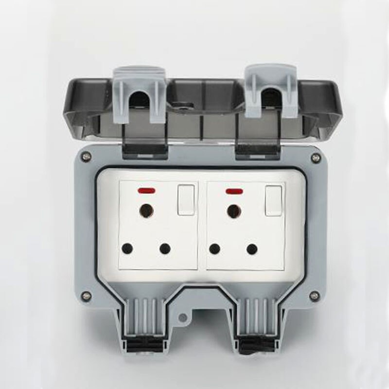Neue draussen Wasserdichte USB Buchse Zwei Position Zauberstab Stecker UK,EU, FR, UNS, Standard Stil 250V 16A Netzteil Jack Spezielle: Süd Afrika