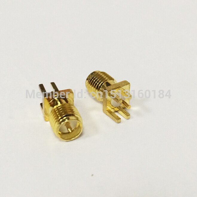 1 st RP-SMA Vrouwelijke Jack RF Coax Modem Converter Connector end launch PCB Kabel Straight Verguld