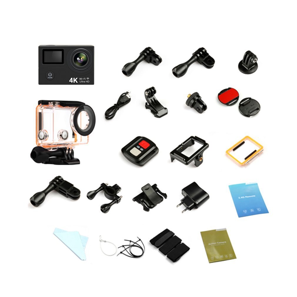 ACEHE Mini 4K Action Camera - Full HD WiFi Remote Control Underwater Waterproof Video Camera