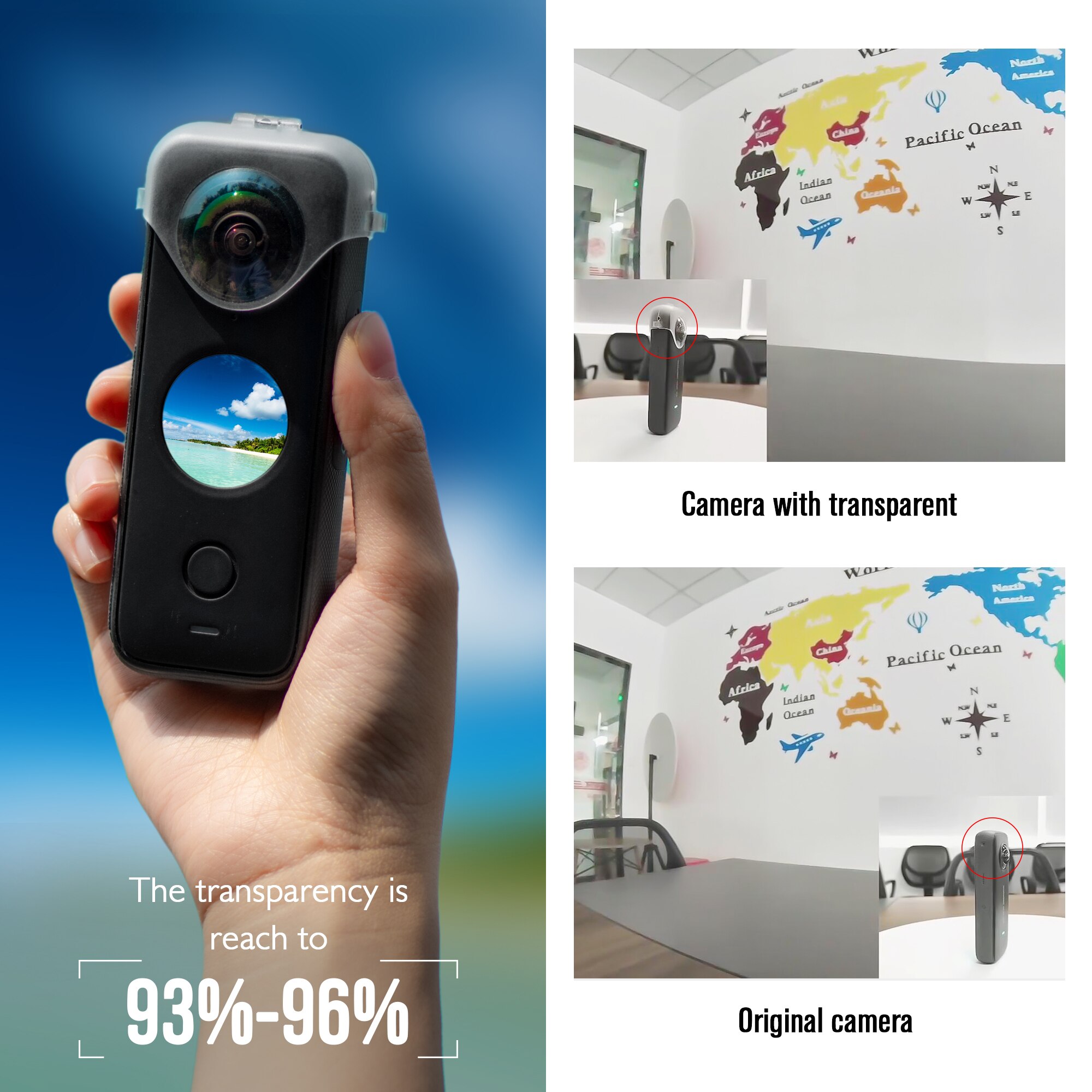 Futerał silikonowy pokrowiec ochronny obudowa ochronna pyłoszczelna czapka futerał do przechowywania folia ekranowa uchwyt do Insta360 One X2 X akcesoria