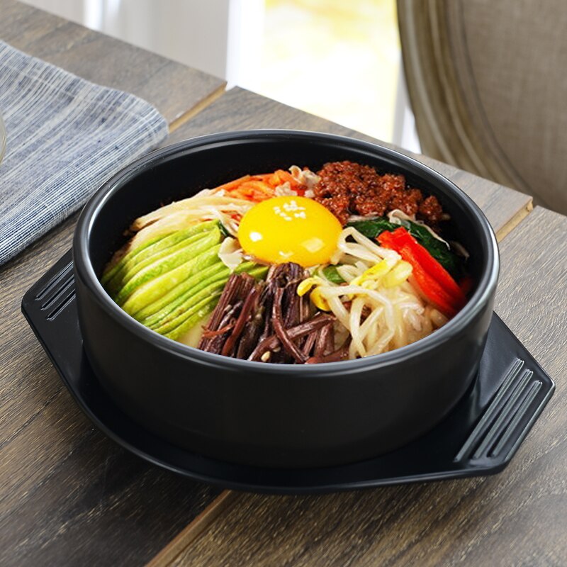 Koreansk sten pot blanding ris høj temperatur resistente keramiske pot dampet åben ild varmebestandig fiskesauce suppe gryderet