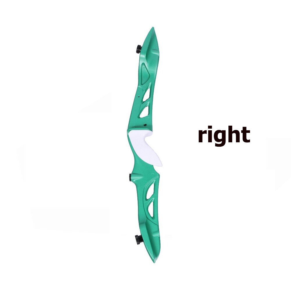 23 Inches Sanlida Beginner Recurve Bow Riser Magnesium Left/right Hand for Archery Practice Outdoor Sport: Right Green