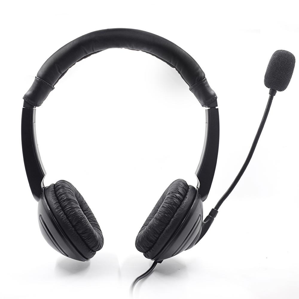 Usb Headset Met Microfoon En In-Line Controle On-Ear Hoofdtelefoon Voor Gaming, Skype, Kantoor, conferentie