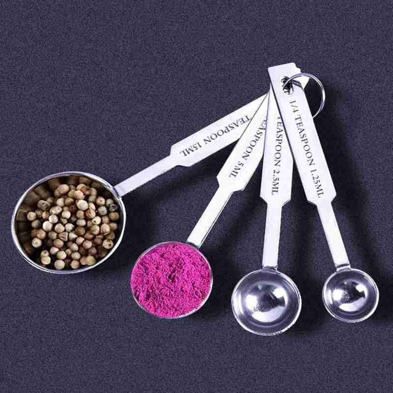 Measuring Spoons In Grams Meter Grams Stainless Steel Premium Stackable Kitchen Measuring Spoon Set Measuring Cups