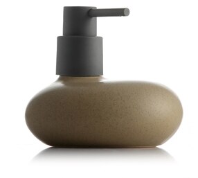 230ML Ceramic Lotion Bottle Home Bathroom Divide Empty Bottles Shampoo Shower Gel Bottle Hand Sanitizer Bottles Soap Dispenser: brown