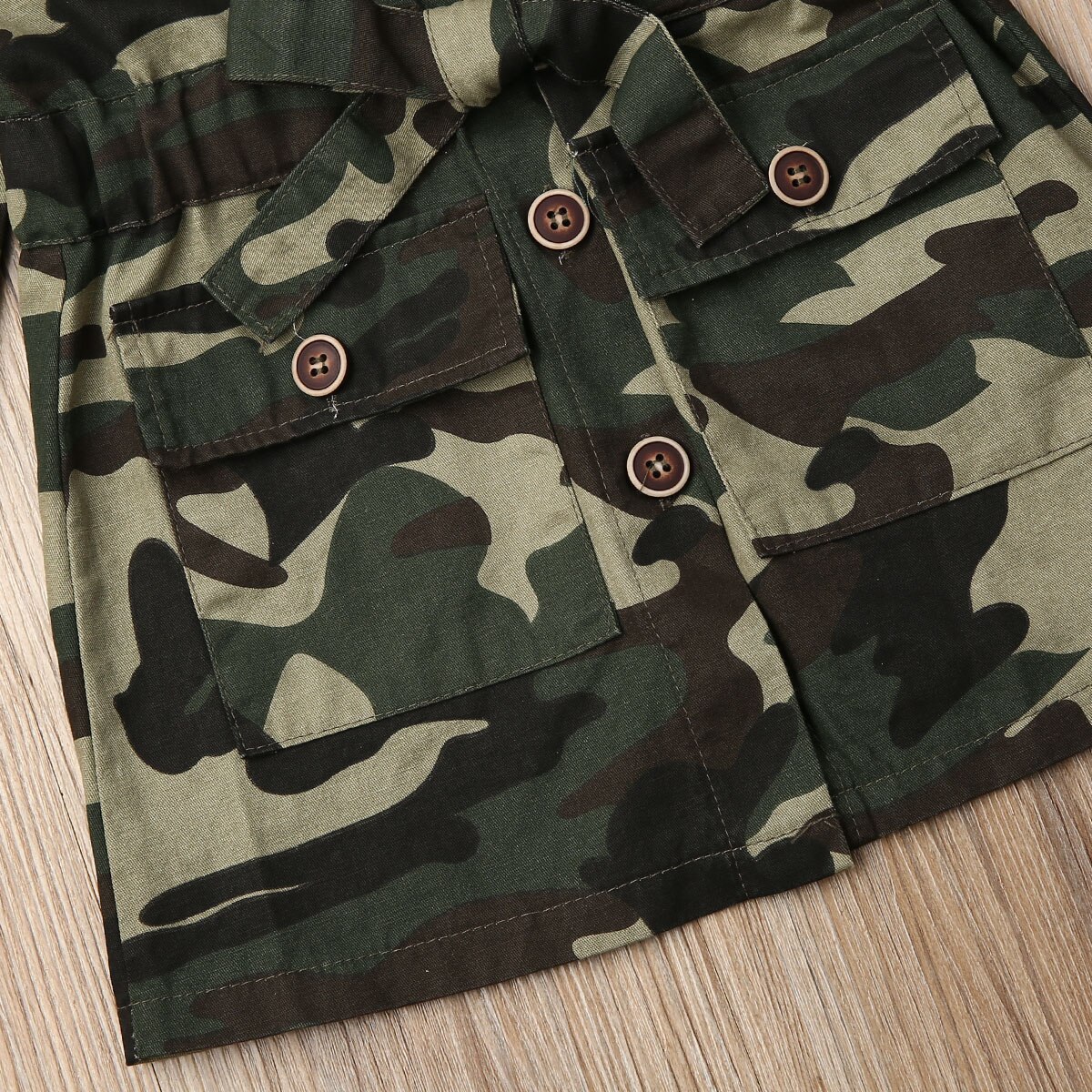Veste de Camouflage à manches longues pour bébés filles, manteau aux genoux, vêtements d'extérieur