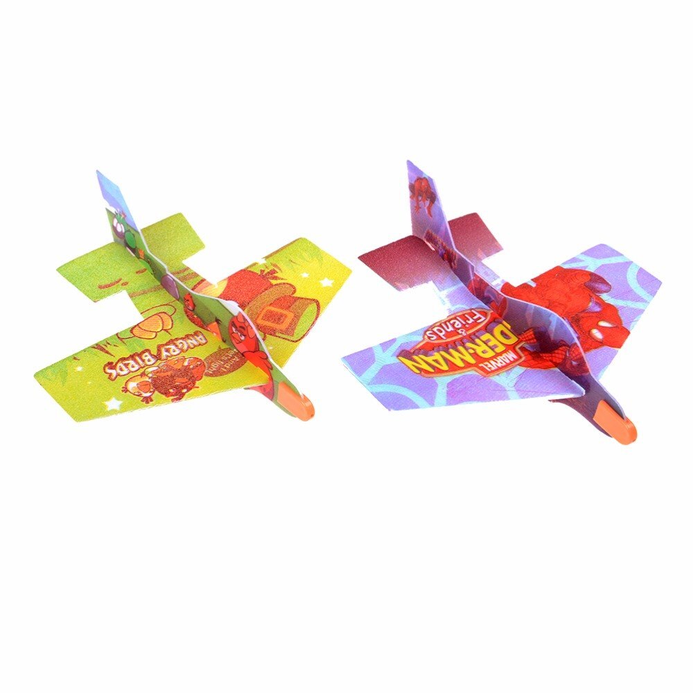 12-48cmThrowing Airplane Glider Plane Model Outdoor Kid Toys Aircraft Inertial EPP Airplane Made Of Foam Plastic Hand Launch: 21cm randomly