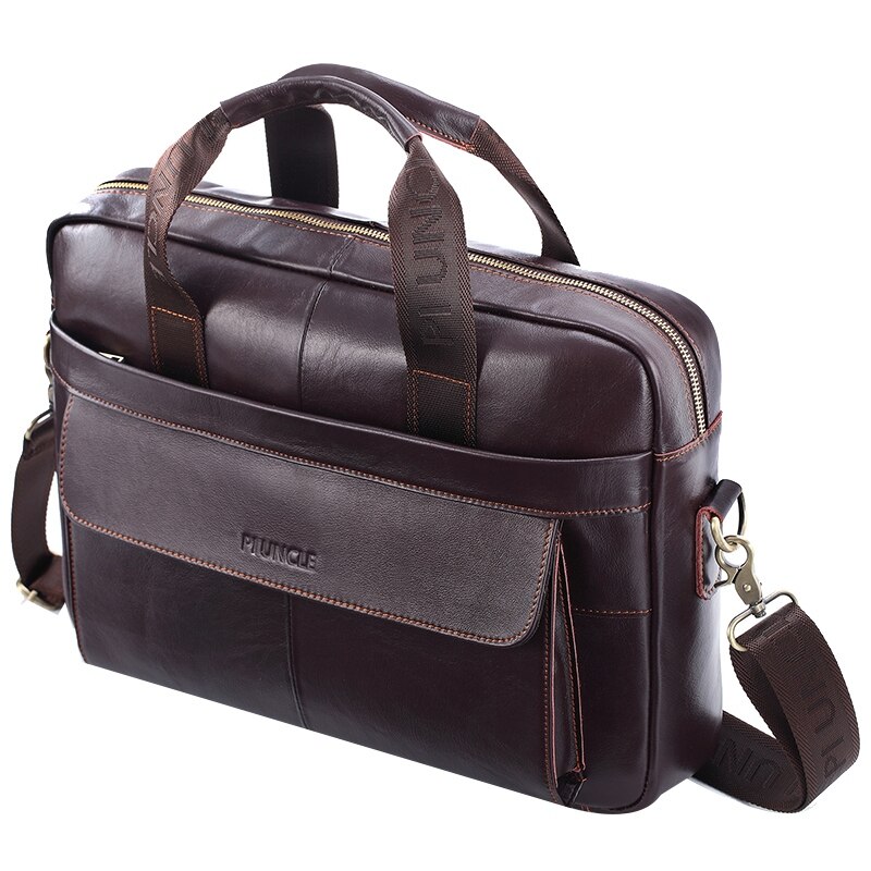 Liczba Pi wujek skórzana męska teczka biznesowa torba na ramię torba na laptopa w stylu zwykły torba podróżna