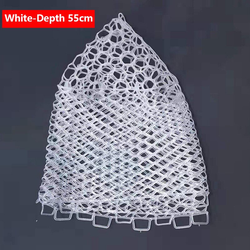 Dip Net Head Depth：32/40/47/55cm Hand Net Replacement PVC Material Fishing Accessories: Chocolate
