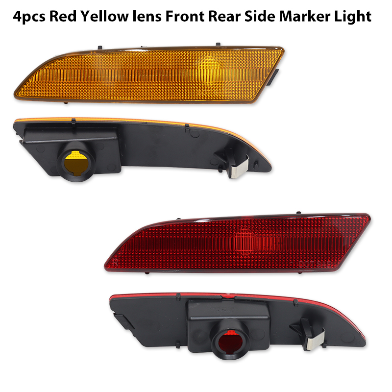 iJDM Front ＆ Rear Bumper Side Marker Lamps Housings For Chrysler Crossfire Coupe/Convertible Turn Signal Light,Parking Light: Yellow