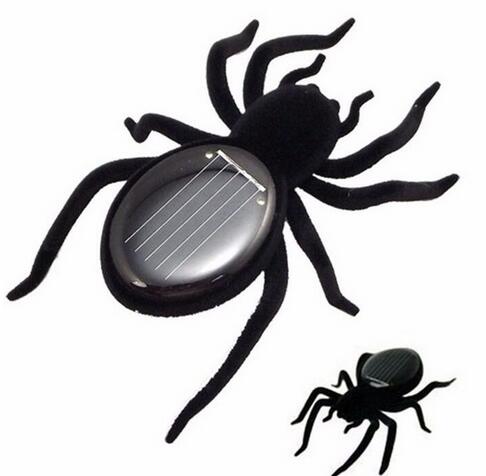 5pcs Moda Per Bambini Giocattoli di Plastica di Energia solare Formica Scarafaggio Ragno Tartaruga Granchio Farfalla Insetto Insegnamento Bambino Giocattolo Del Capretto Del Regalo: Spider