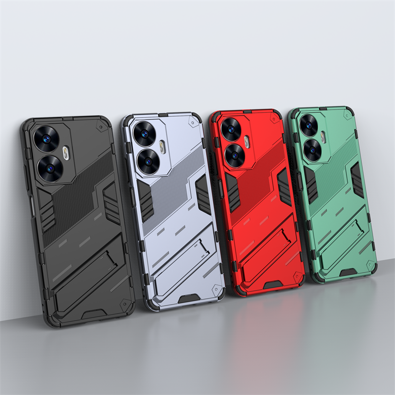 etui na telefon Realmi C55 4G Shockproof Armor magnetyczny uchwyt etui na telefon RealmeC55 Realme C55 C 55 55C 4G RMX3710 6.72" Bck pokrywa