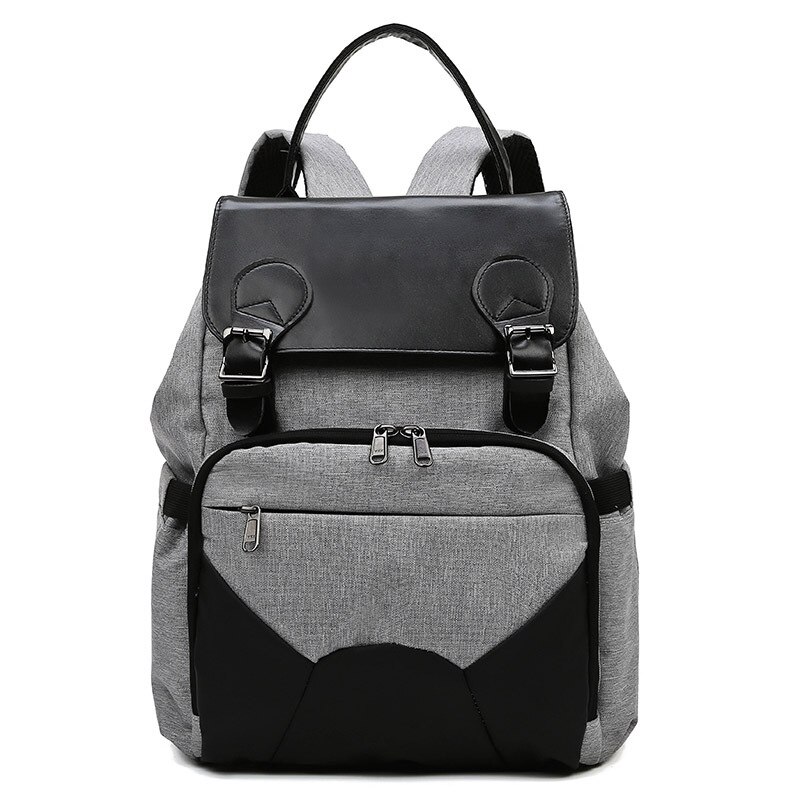 Modern and Trendy/women MOTHER'S Bag Shoulder Hand Multi-functional Large-Volume Mommy Bag Nursing Lightweight Bag: Gray  Excluded Hook