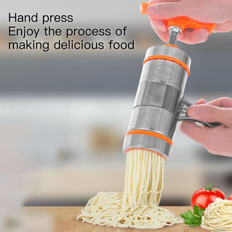 Thuis Roestvrij Staal Handmatige Druk Pastamachine Noodle Maker Cutter Fruit Juicer Gereedschap Handleiding Noodle Makers Keuken Tool
