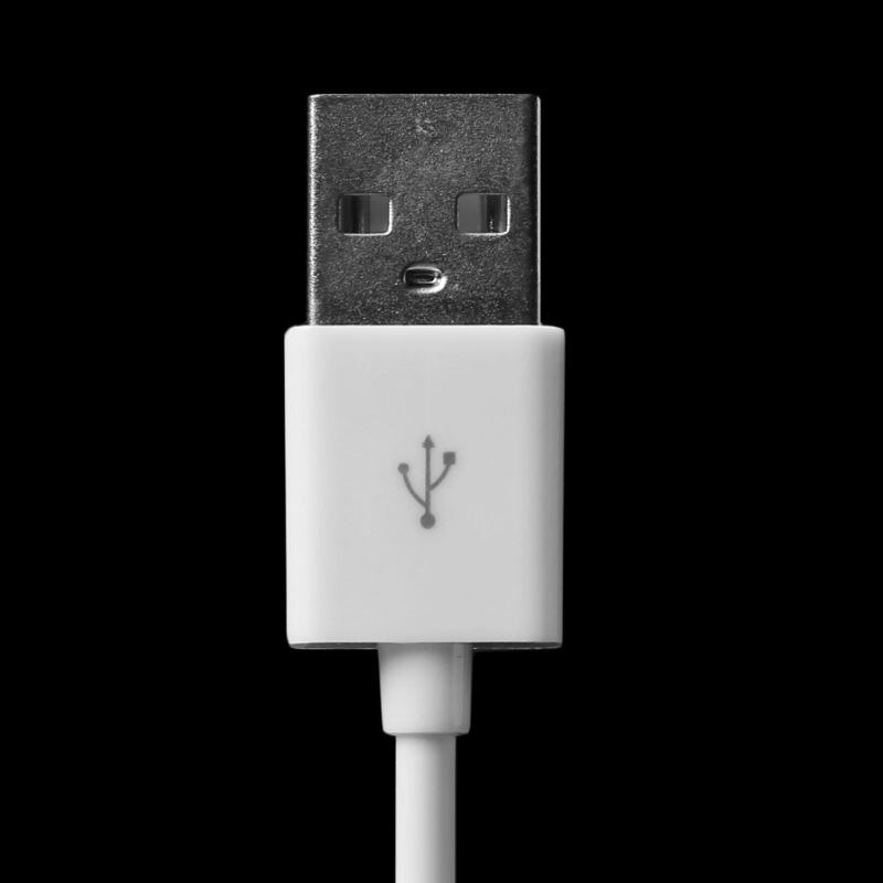 1 stk 2m usb hvit kabel mann til kvinne med slå på / av kabelforlengelsesbryter til usb-lampe usb vifte strømledning