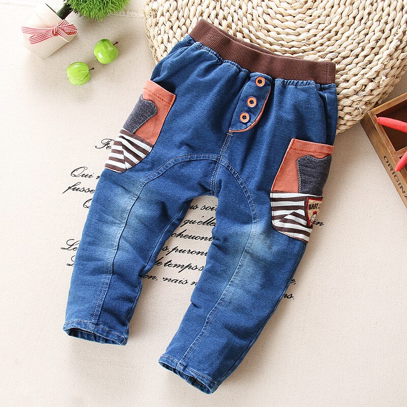 printemps automne bébé garçons coton jean dessin animé enfant denim pantalon bébé garçon vêtements enfants