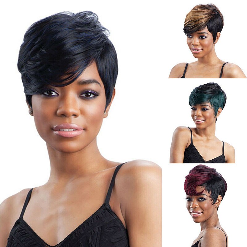 Women Short Wig Curly Synthetic Fibres Naturally Wigs for Daily Use SMR88