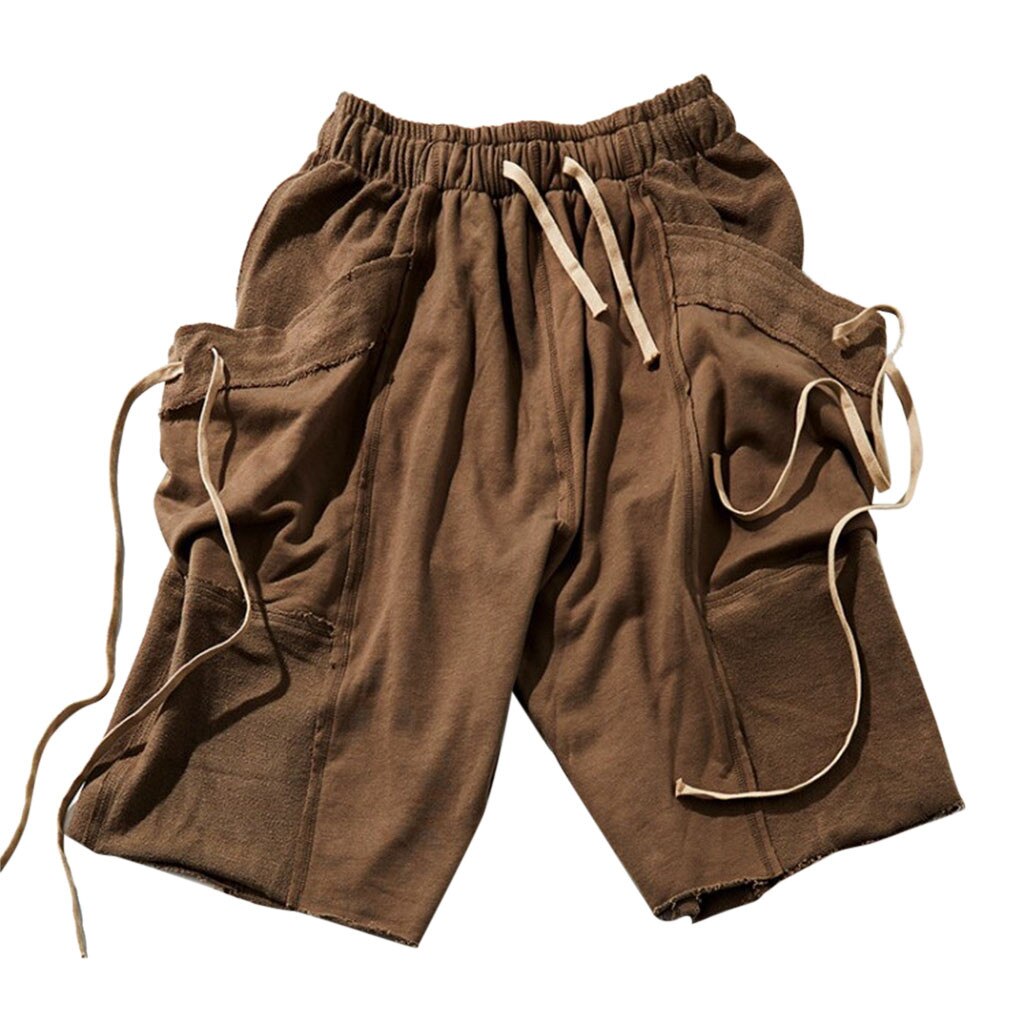 Running Sport Shorts Men Gym Fitness Bodybuilding Short Pants Summer Thin Male Tennis Jogging Marathon Training Quick Dry Shorts: XL / Brown