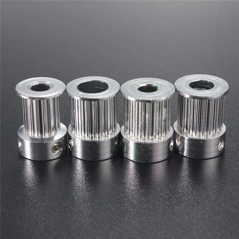 KeeYees 6 Stuks Aluminium Tandriemwiel – 20 Tanden, 5mm Boring, Voor 3D-printers En CNC-projecten
