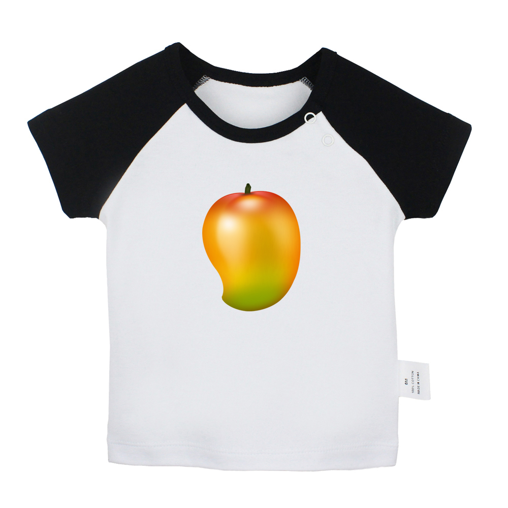 IDzn NEUE Sommer Süße Frucht Mango Spaß Kunst Gedruckt Baby Jungen T-Hemden Nette Baby Mädchen Kurzen Ärmeln T Shirt Neugeborenen Spitzen Kleidung: BabyCB7744D / 0-6M