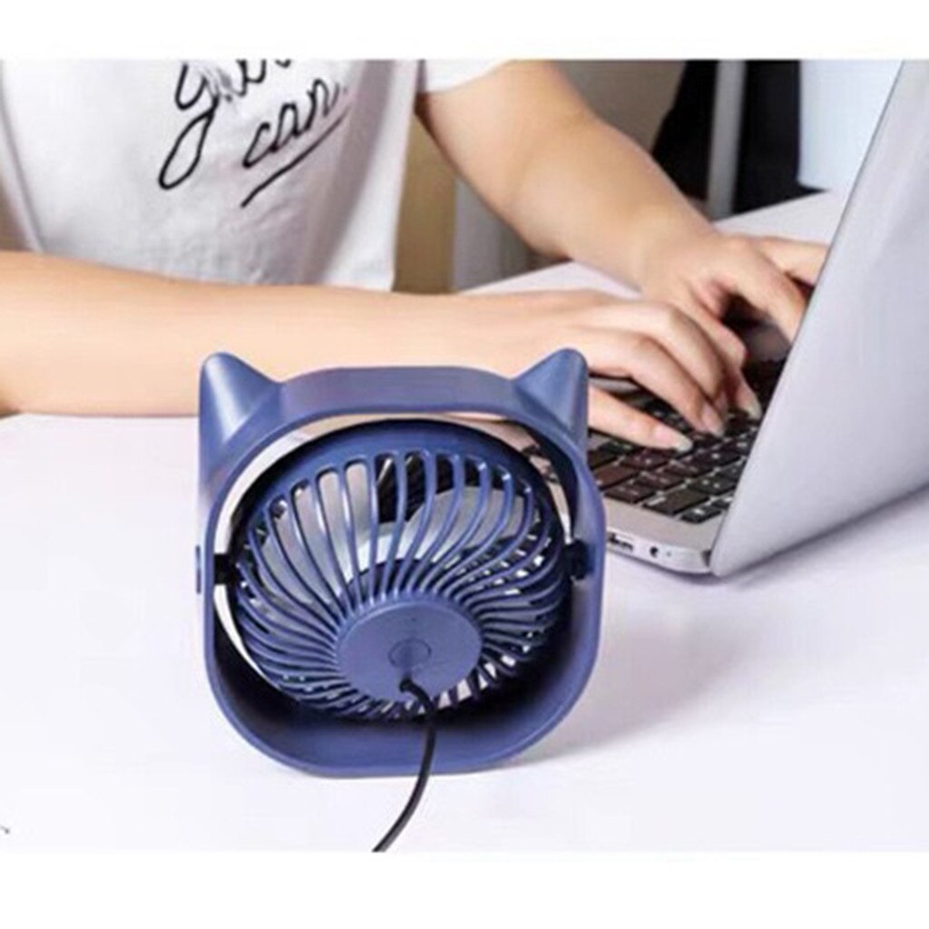 Usb Bureau Ventilator Kleine Persoonlijke Air Circulatiepomp Fan Draagbare Elektrische Tafel Desktop Fan Oplaadbare Reizen Fans Voor Camping Kantoor