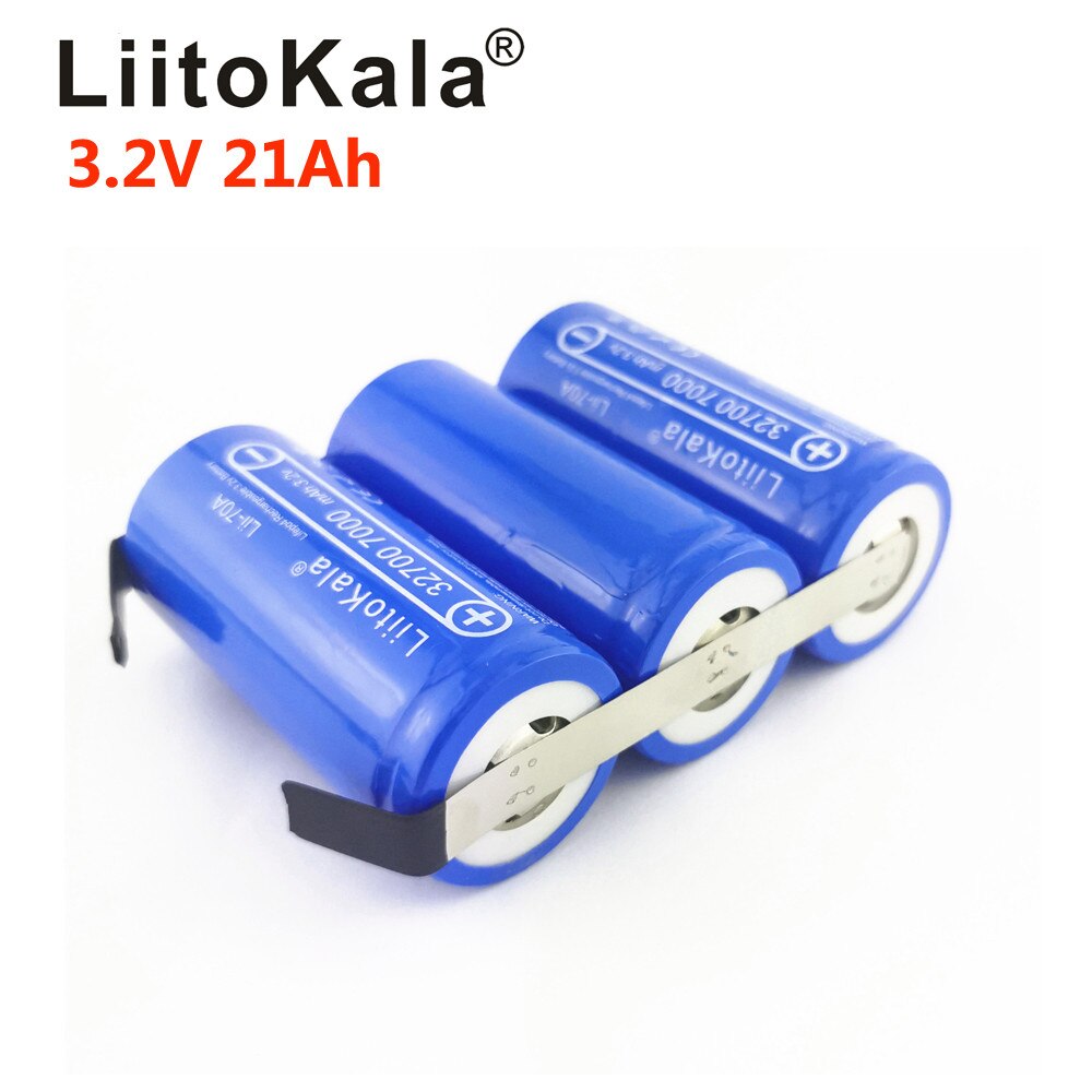 Liitokala 3.2v 32700 7000 mah 14ah 21ah 28ah 35ah genopladelig lifepo 4 høj dræning til batteripakke diy køretøj elektriske cykler: 3.2 v 21ah