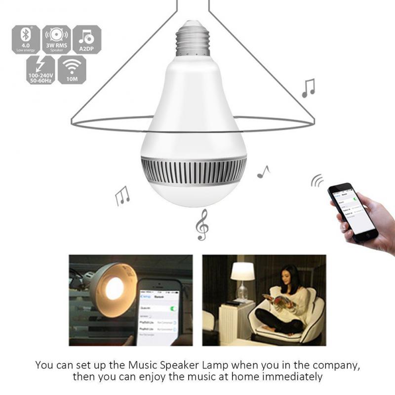 Smart Colour Changing Led Lamp Draadloze Bluetooth 4.0 Speaker Led Lamp Bluetooth Controle Rgb Colour Music Speaker Timer