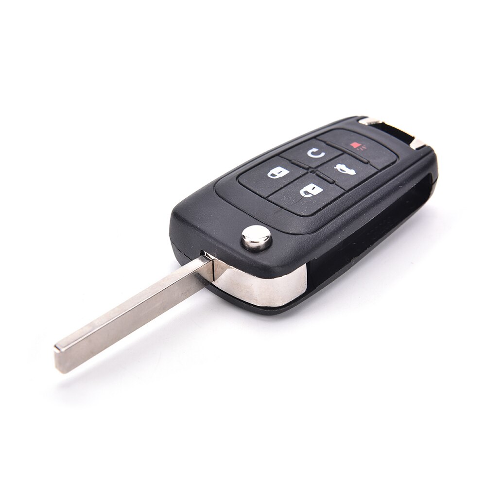 5 Button Flip Folding Key Shell Remote Case Fob For CHEVROLET Camaro Volt