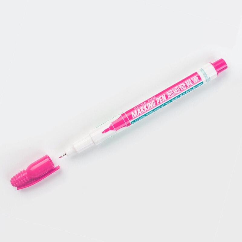 Simbalion 800 Ultra Fine Oil-based Marker Pen 0.5 mm Alcohol Base Ink 12 Colors Permanent Mark On Paper/Wood/Cloth/Metal/Glass