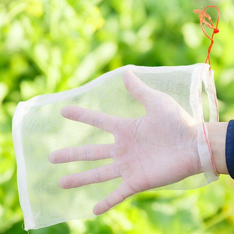 Drawstring Reusable Protection Bag For Seeds Soaking Germination Fruit Mesh Bags Garden Vegetables Nylon