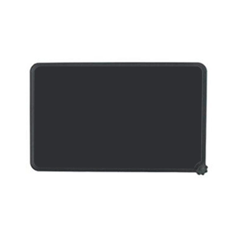 Tapis pour bol à boire en Silicone pour chien et chat, imperméable, pour animaux de compagnie, tapis d&#39;alimentation pour chien, napperon Portable, alimentation en plein air: black