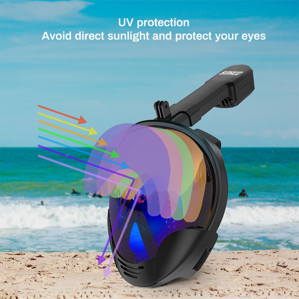 Duikbril Onderwater Scuba Anti Fog Volledige Gezicht Duikbril Voor Gopro Camera Mannen Vrouwen Kids