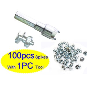100 stücke Reifen Spikes für Fahrrad Schuhe Stiefel Motorbik Lkw Mit Installation Werkzeug für fatbike bolzen schraube in Reifen Zucht angeln: 100Stck  mit Werkzeug