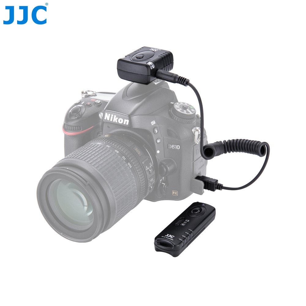 JJC Camera 433MHz Shutter Release Controller 16 Radio Channels Wireless Remote Control for NIKON D810/D850/D700/F90/F100/D750