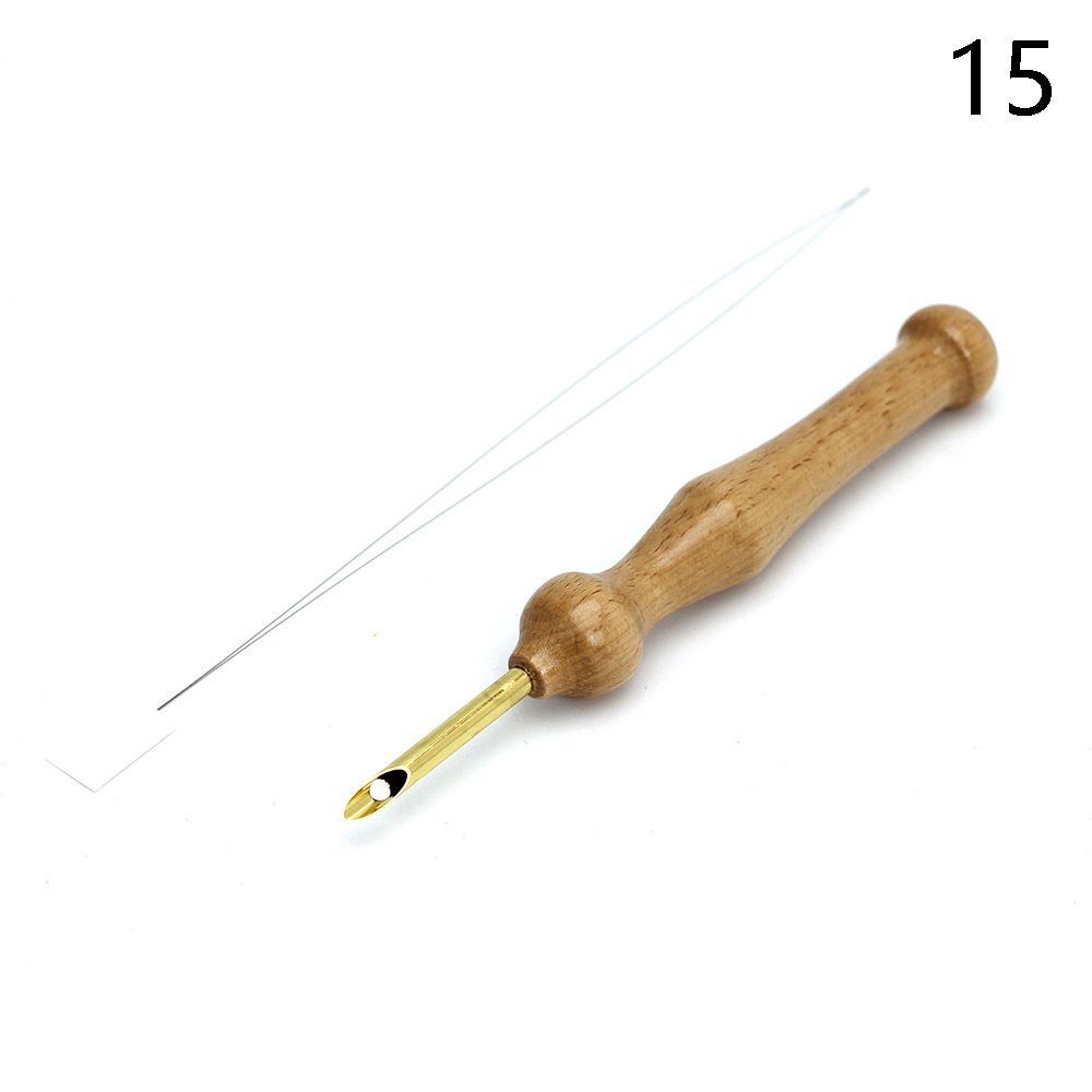 Kit de broderie de fil à aiguille fait à la main, ornement d&#39;art, bricolage artisanat, cerceau, point de croix, poinçon, fleur: 15