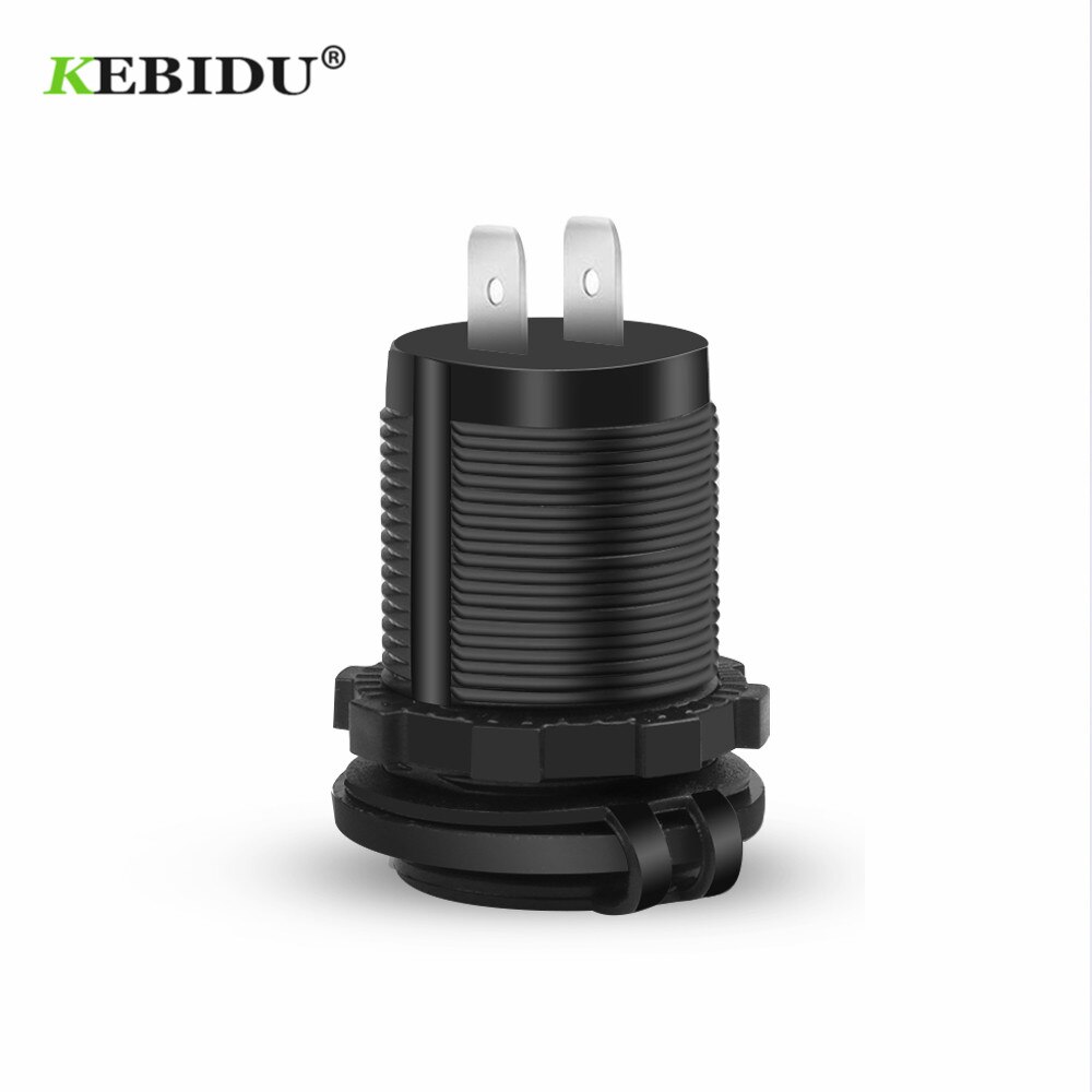 Waterdichte Dual Usb-poort Auto-oplader Sigarettenaansteker Plug Mobiele Telefoon Smart Opladen Adapter voor auto boot motorfiets