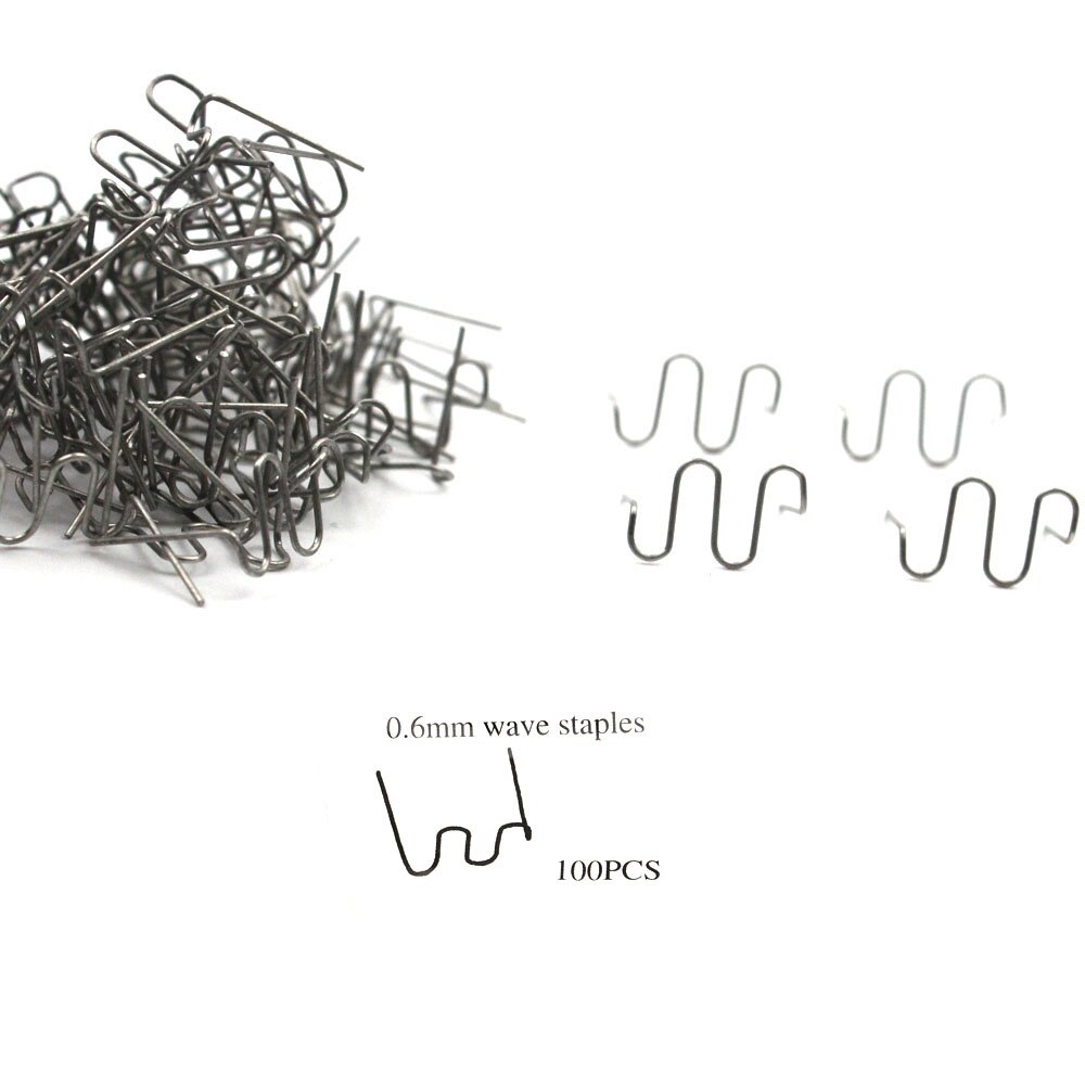 100Pcs Plastic Nietmachine Metalen Lasser Accessoires Rvs 0.6/0.8Mm Wave Nietjes Bumper Pre Cut Nietjes bumper