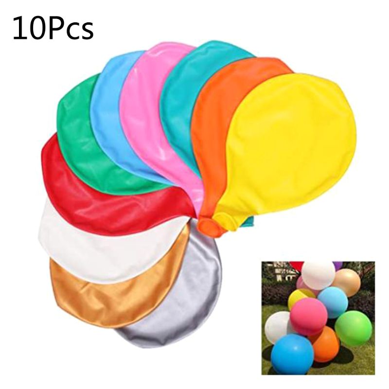 10 Stuks 36 Inch Giant Ballon Ronde Inflable Latex Jumbo Dikke Ballonnen Bruiloft 87HA