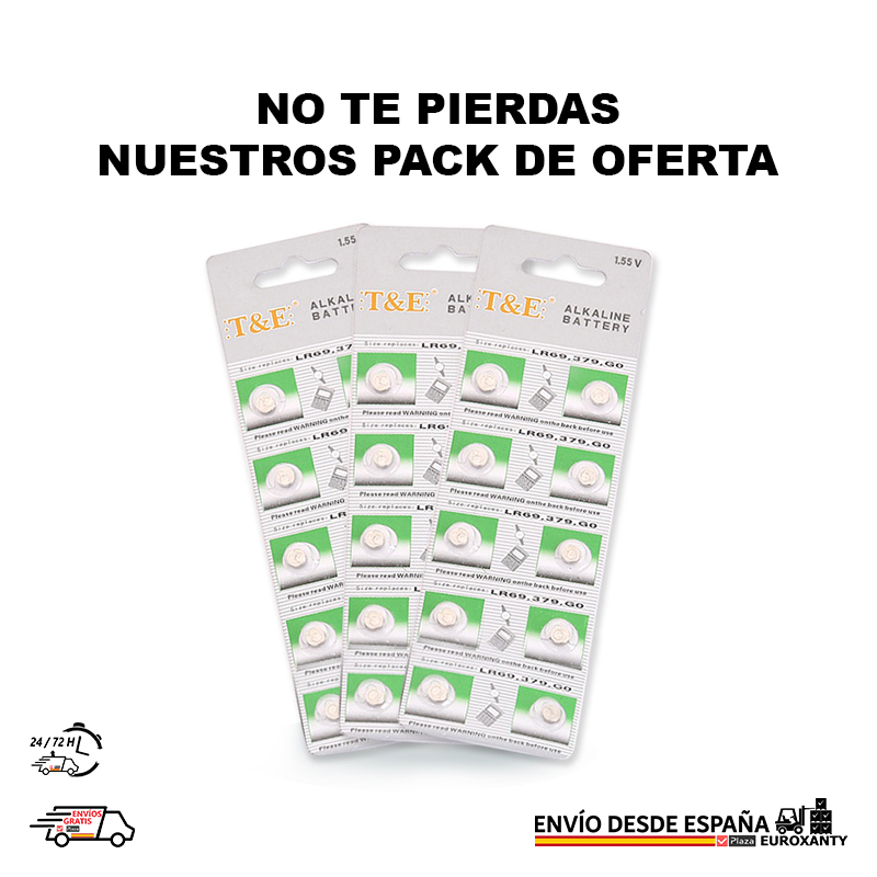 EUROXANTY®| Button batteries | LR626 | AG4 | 50pcs | Button batteries | Clock battery | Button cell | LR626 batteries | Clock batteries