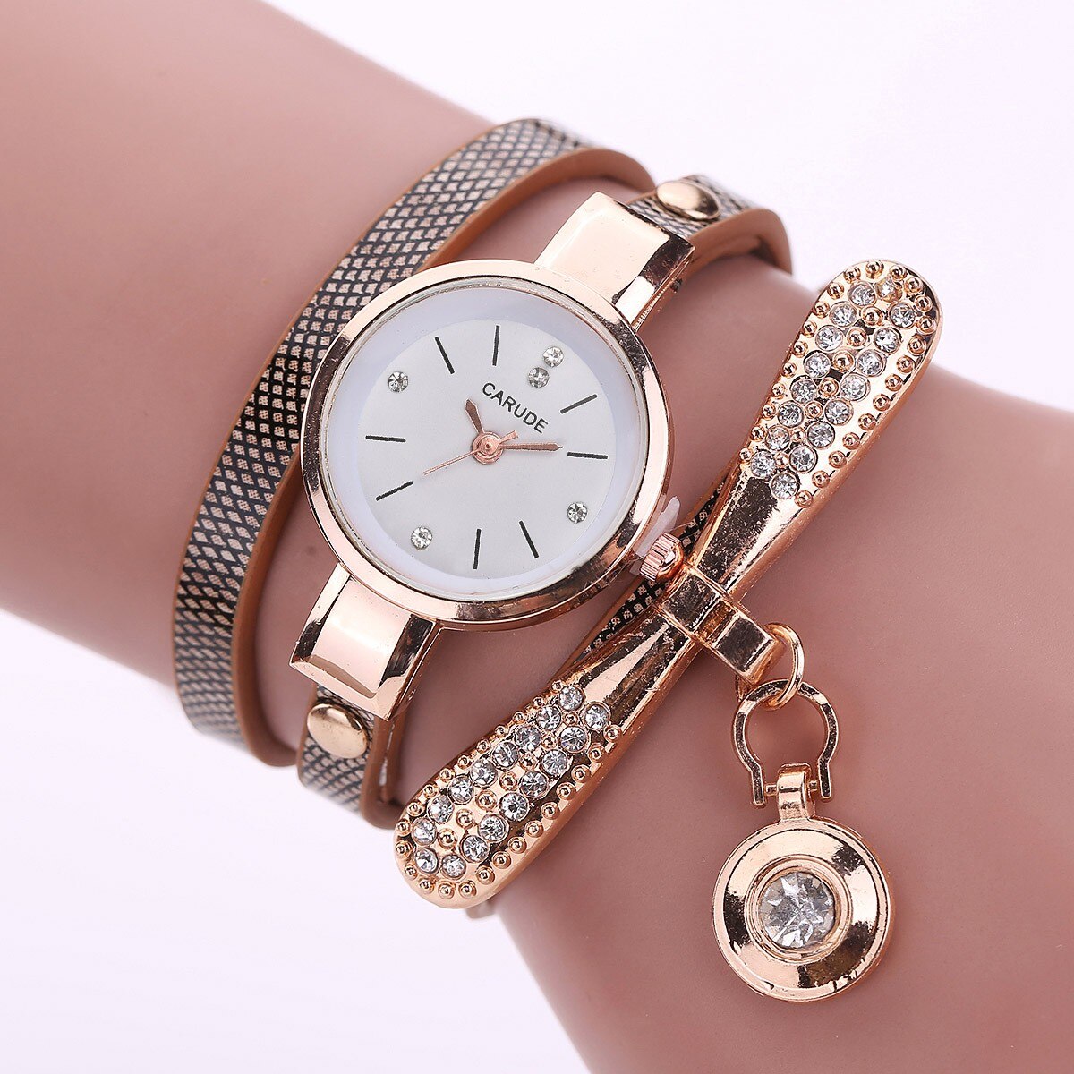 Relojes de pulsera para mujer, de cuarzo, analógico, de cuero, deportivo, digital, Zegarek Damski, n. ° 3: D