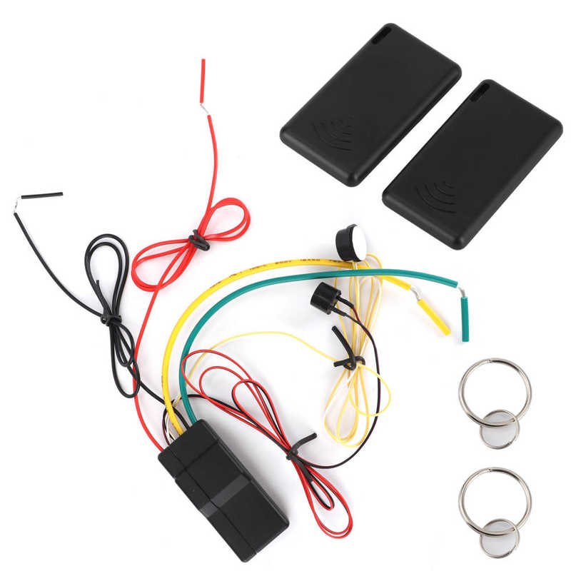 2.4GHZ Engine Immobilizer Anti-Hijacking Alarm System Intelligent Circuit Cut Off Universal for DC12V Vehicles