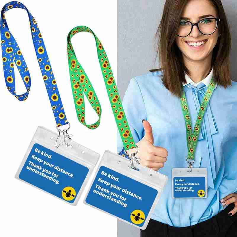 Sunflower Lanyard Waiver Card ID Card Lanyard Sunflower Waiver Card ID Card Lanyard Lanyard P8L9