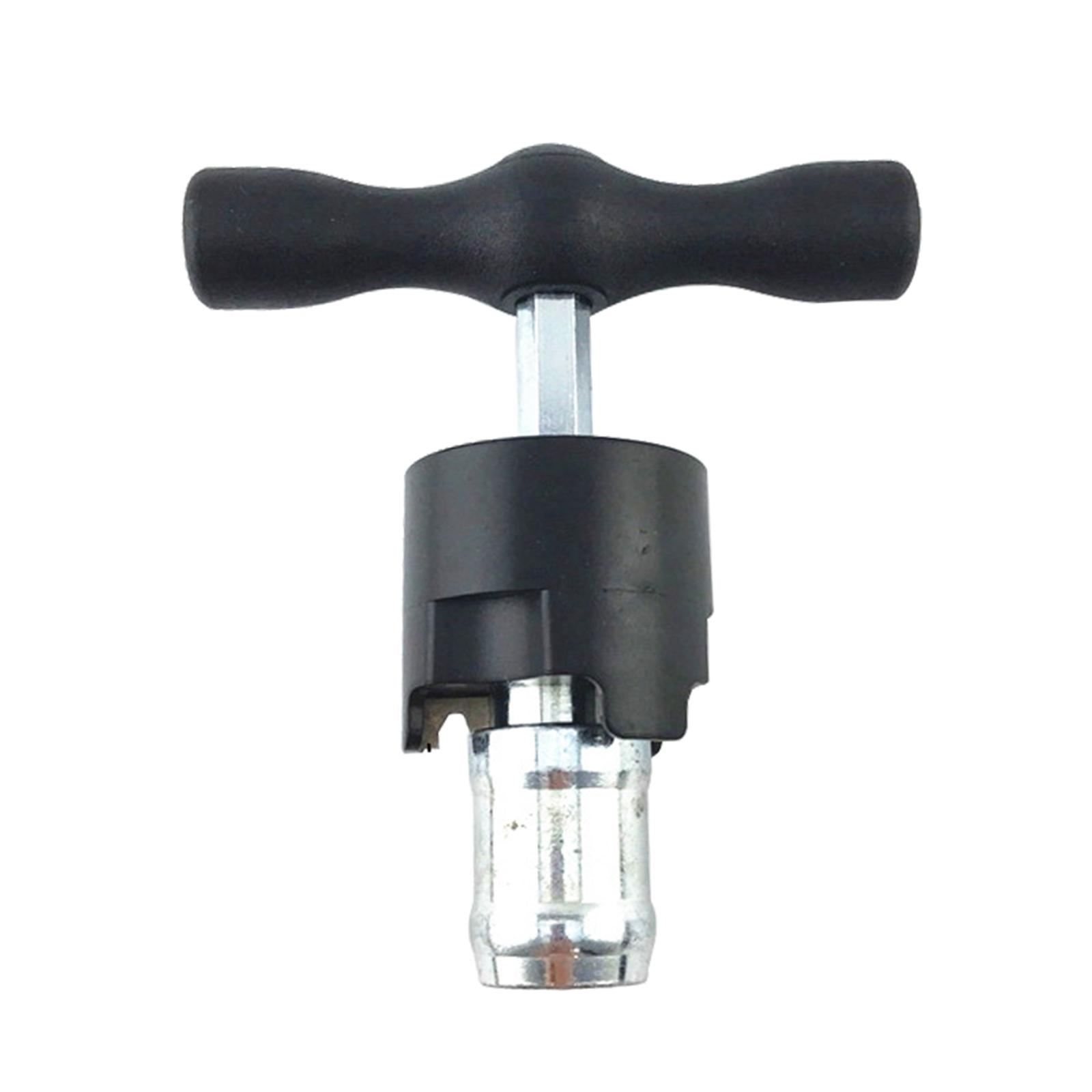 Herramienta calibradora en T, accesorio, mango de escape, reparación manual interna y externa, expansor de tubo, herramienta de chaflán de agujero escariador para Pex-: Rojo