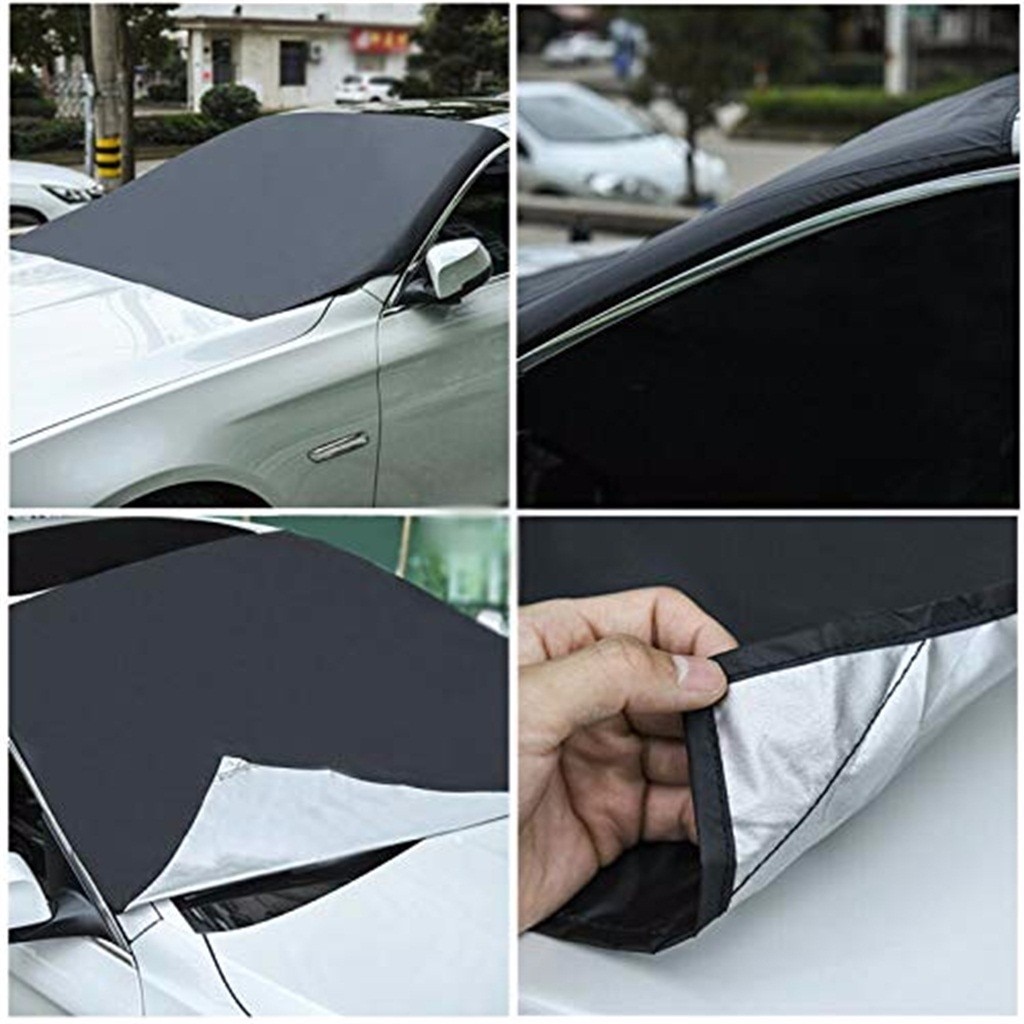 Automobile Magnetic Sunshade Cover Car Windshield Snow Sun Shade Waterproof Protector Cover Car Front Windscreen Cover