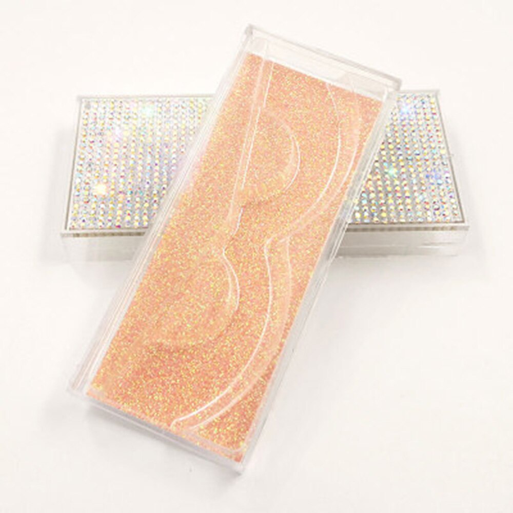 Empty Diamon Eyelash Case Glitter Paper Plastic Eyelash Packaging Box False Eyelash Storage Box With Clear Tray For Eyelash Care: 11