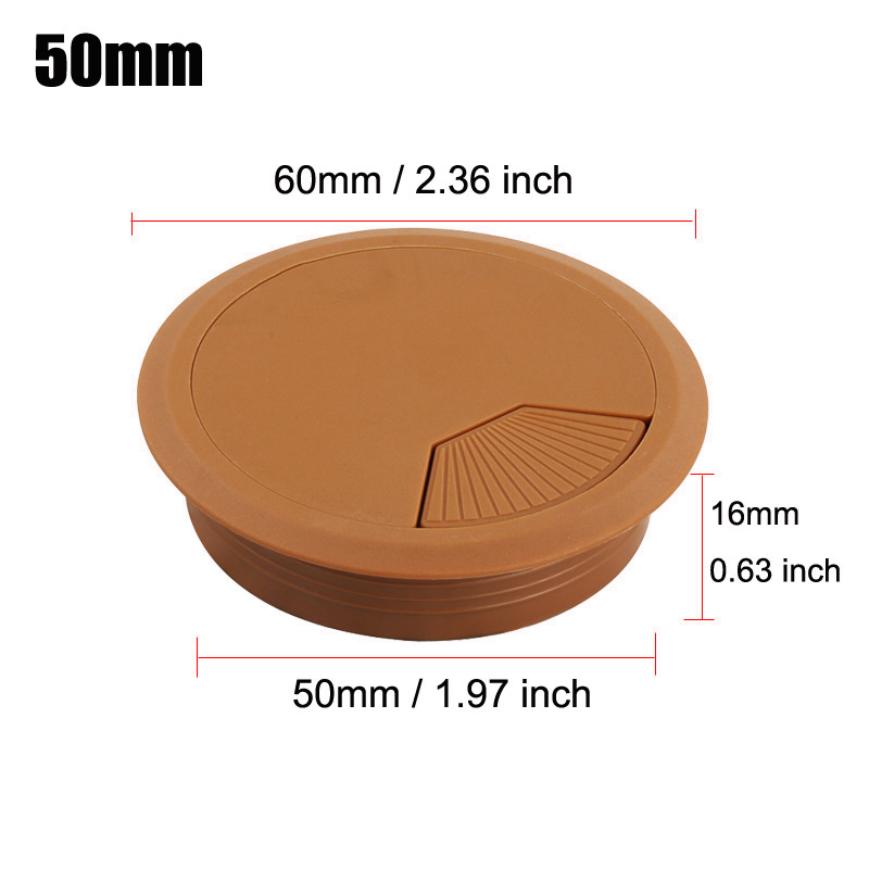 35/50/60/80mm PC Computer Desk ABS Plastic Grommet Table Cable Tidy Wire Hole Cover: Dark Green