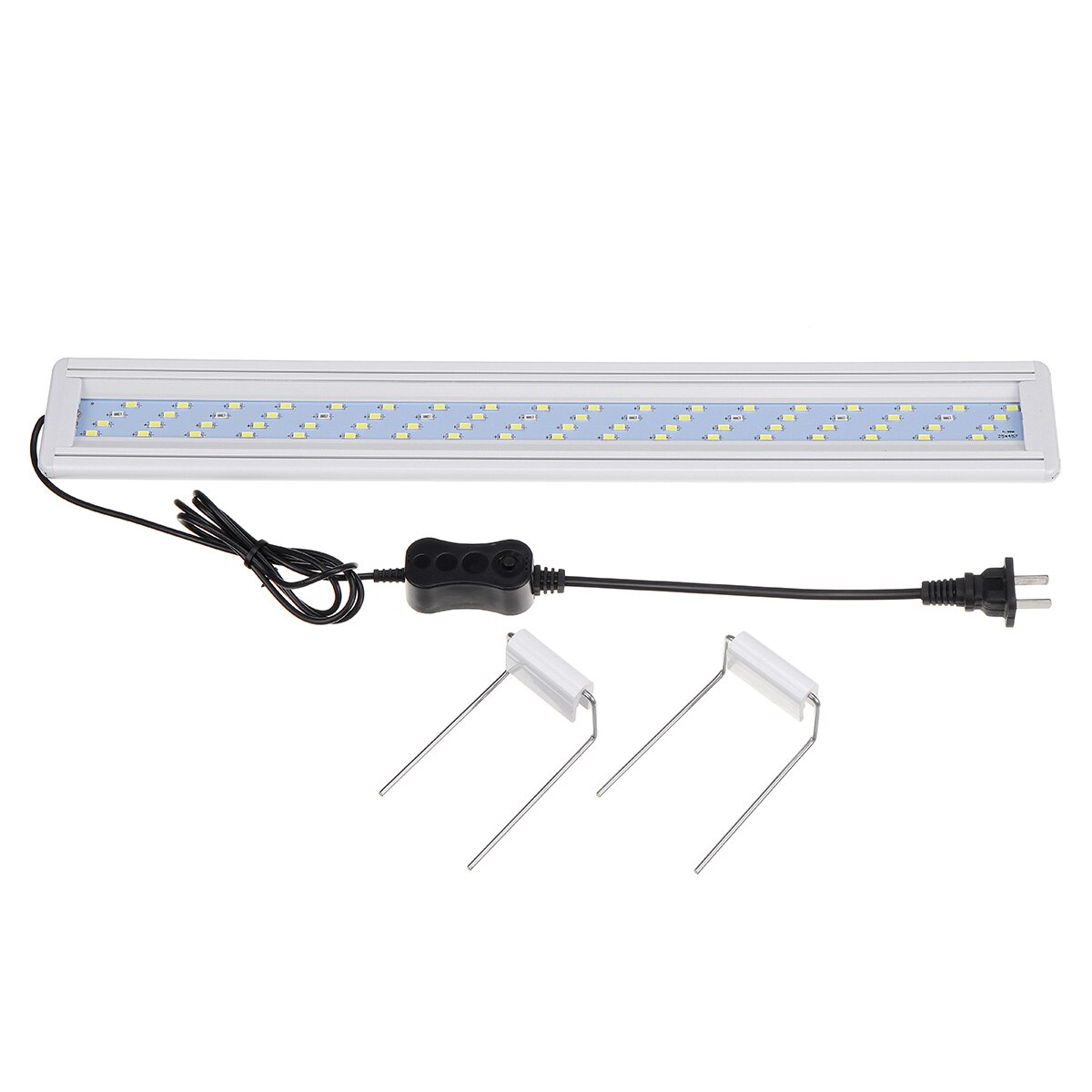 Lámpara para acuario LED para pecera, campana, luz Led para acuario, iluminación con soportes extensibles para pecera de 20-80CM: 50Cm US Plug