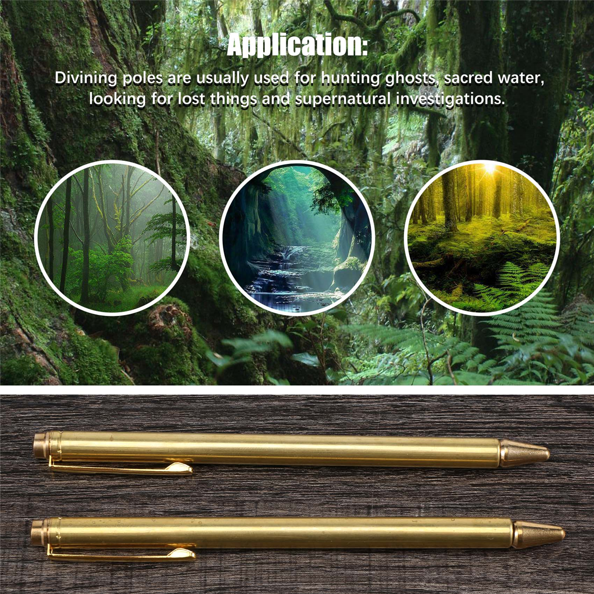 Radiestesia retrátil portátil Rods, forma da pena, L Rods, ferramentas da caça do fantasma, adivinhando a água, etc., PCes 2