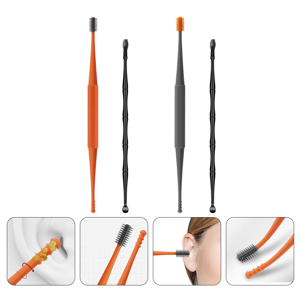 2 Sets Oor Picks Oorsmeer Verwijderen Kit Oor Reinigers Voor Thuis Draagbare Oor Scoops