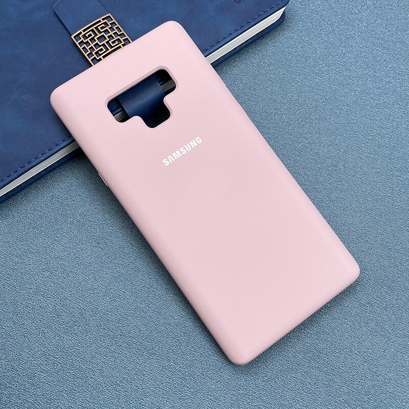 Funda de silicona líquida para Samsung Galaxy Note 9, cubierta trasera suave y sedosa de TPU para Galaxy Note 9: Sand Pink